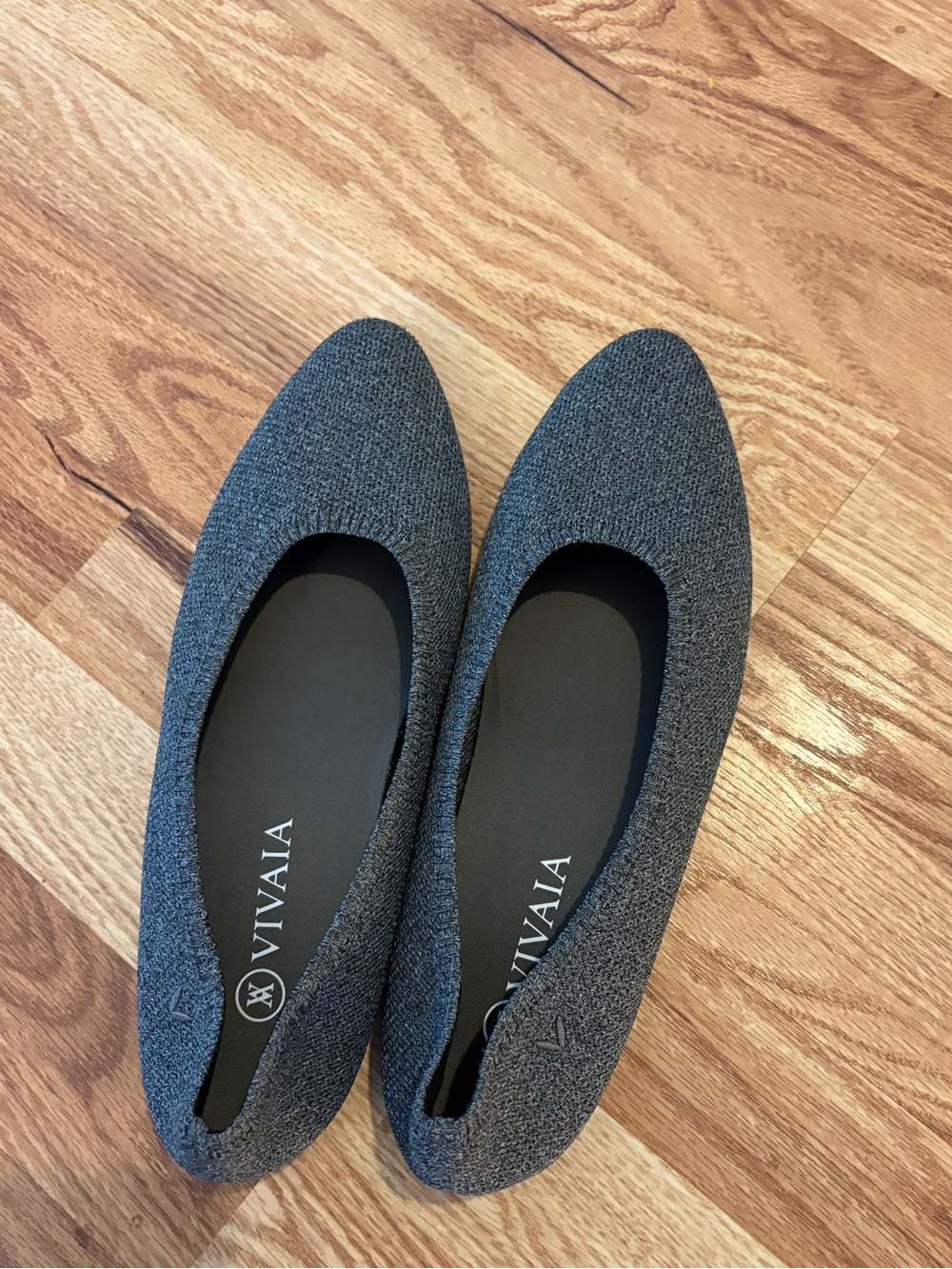 VIVAIA Women's Gray Slip On Pointed Toe Flats Shoes Size EUR 41/US‎ 10-10.5